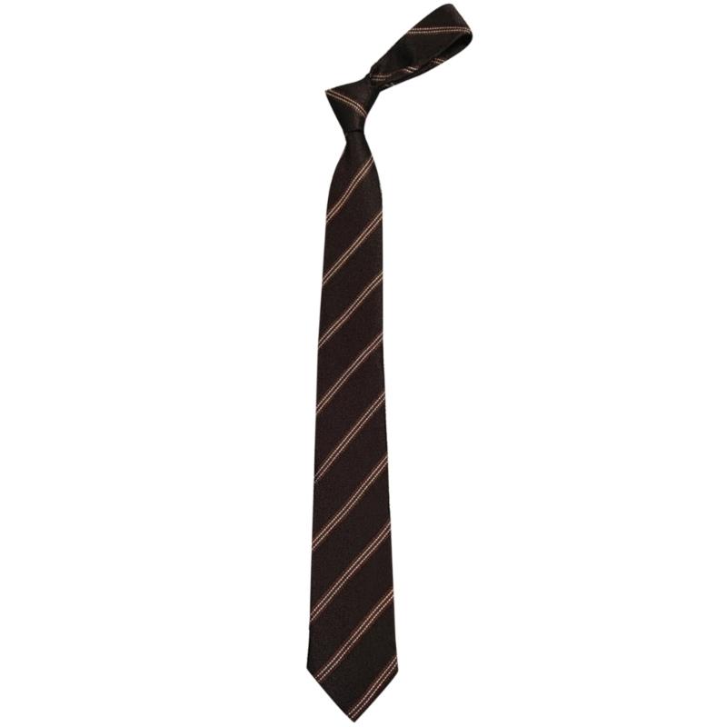 Lazy Tie Hand-tied Neckties Japanese Style Striped Collar Tie for School Shirt