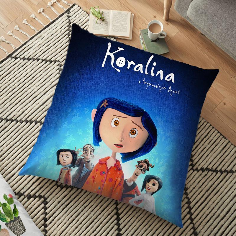 Coraline Cushion Cover Polyester Decorative Pillowcase Throw Pillow Case Home Cushion Cover