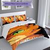 3pcs Custom Name Warriors Cats Bedding Set,Includes 1 Duvet Cover and 2 Pillowcases,All-season Bedroom Decor