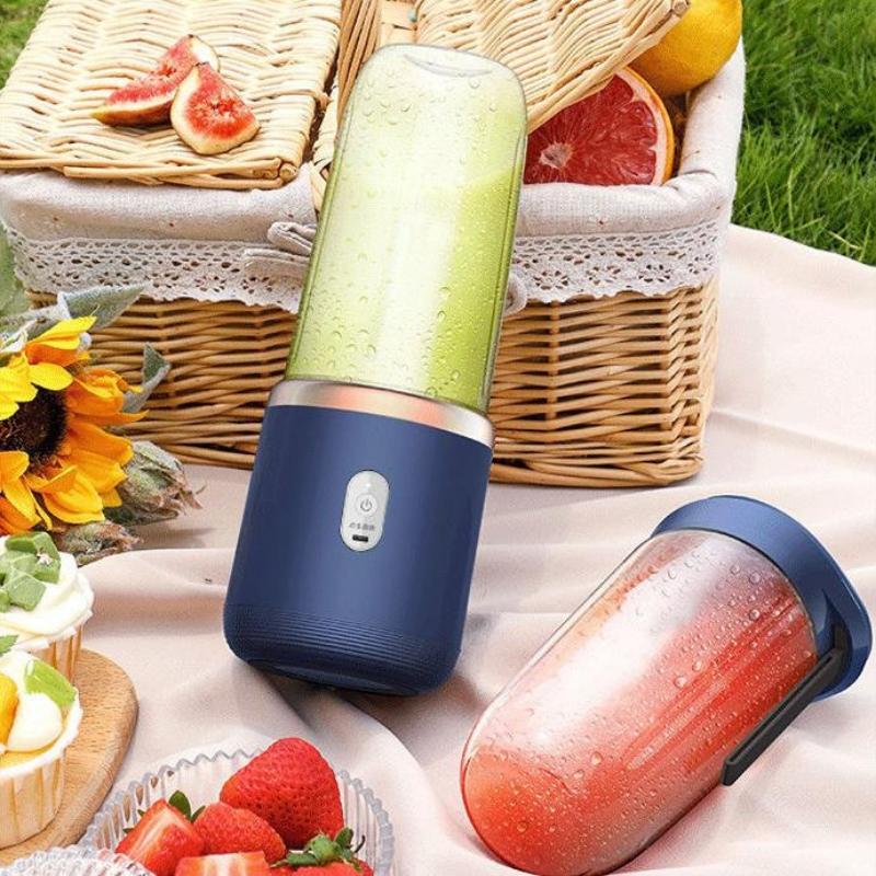 Taşınabilir Elektrikli Meyve Sıkacağı USB Mikser Meyve Sıkacağı Makinesi Smoothie Blender Limon Portakal Meyve Sıkacağı Kablosuz Blender 300 ml Meyve Sıkacağı Fincan Seti