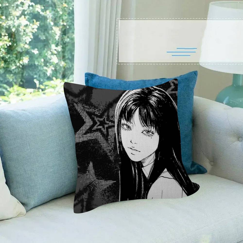 Japan Classic Anime JJunji Ito edit  Pillow Cushion Cover Pillowcase Living Room Sofa Home Decor Customized