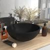 Day and Night - Day and Night Luxury Round Matte Black Ceramic Washbasin 32.5x14 Cm
