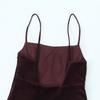 Autumn new slim and thin casual suspender backless French sexy solid color dress for women