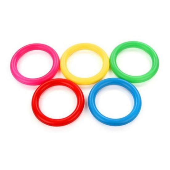Hoop Ring Toss Plastic Quoits Garden Game Pool Toy Outdoor Family Kids Fun Set