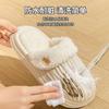 Cotton slippers indoor non-slip soft sole warm home confinement shoes fluffy slippers winter