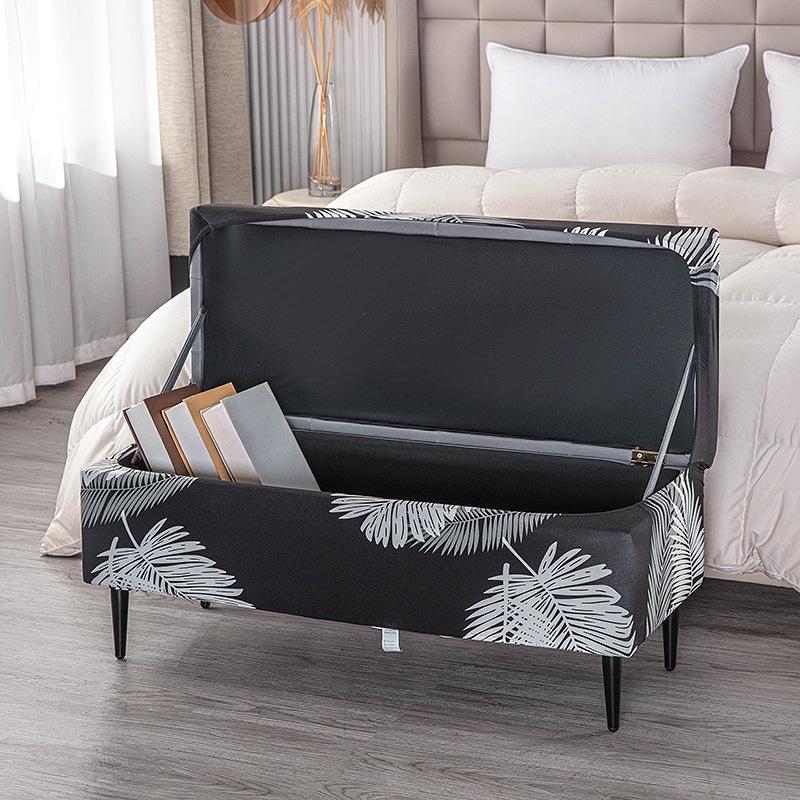 

Чехол для пуфа для хранения, прямоугольный чехол для пуфа, складной чехол для пуфа для хранения, чехол для скамьи, чехол для подставки для ног S 45--75cm