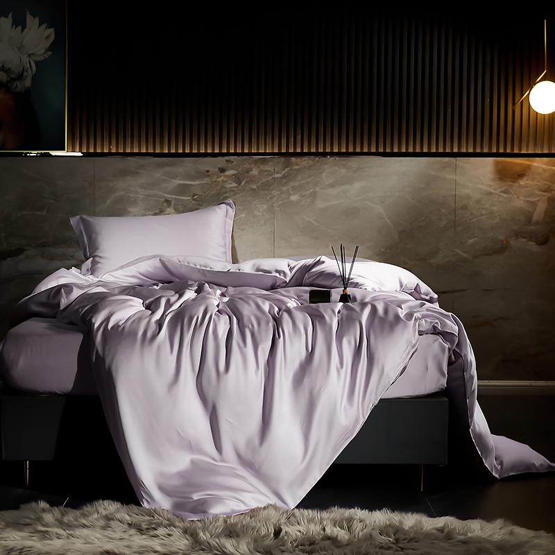 600TC Lyocell Bamboo Fiber Silky Cool Feeling Bedding Set Single Double Queen King Size Duvet Cover Bed Sheet Set Pillowcases