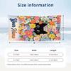 Cat Theme Beach Towel Personalized Custom Name & Text Soft Quick Dry Beach Towel for Swimming Travel