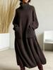 2025 Japanese Style Wool High Neck Dress Coat