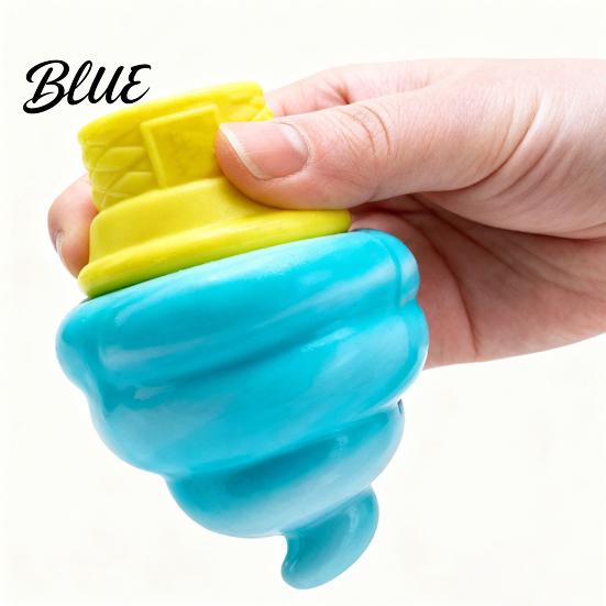 Stress Relief Toy Mini Ice Cream Cone Squeeze Cute TPR Fidget for Soft Reliever Kids Adults Slow-Rising Decompression Gadget Anxiety Boredom