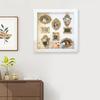 DIY Mini Museum Photo Album Mini Museum Silhouette Box Stylish Creative Memory Display Kit With Miniature Statue And Gold Frame