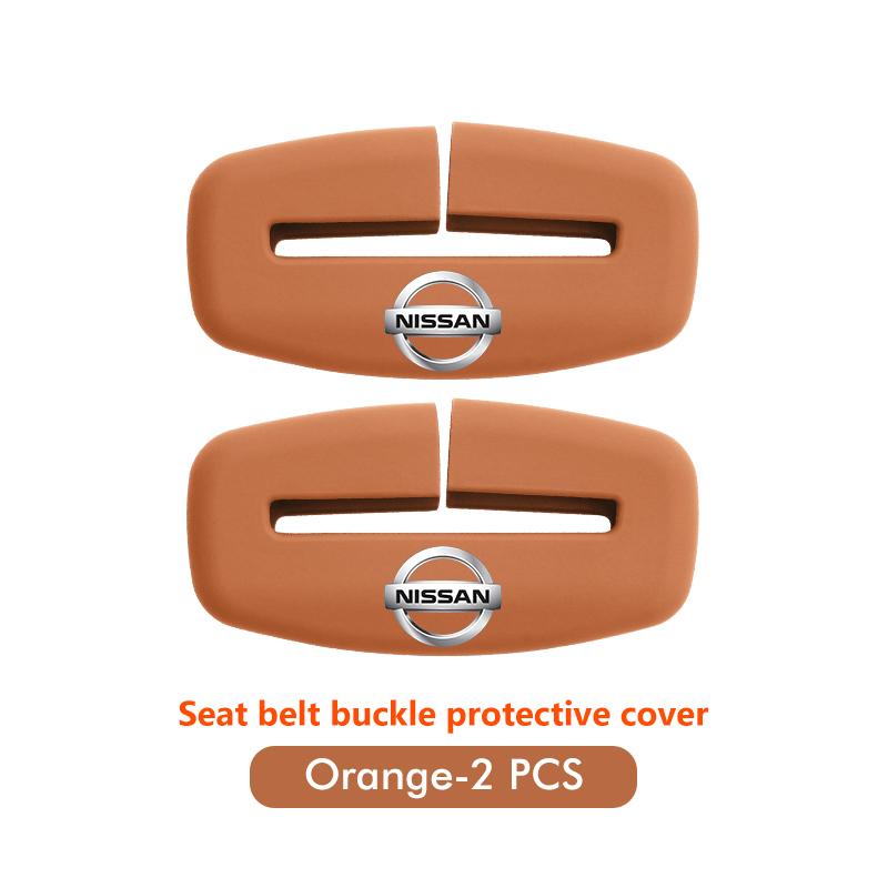 Silicone Seat Belt Buckle Cover Universal Car Anti Scratch Protector For Nissan Almera Versa Pathfinder Maxima Murano Armada