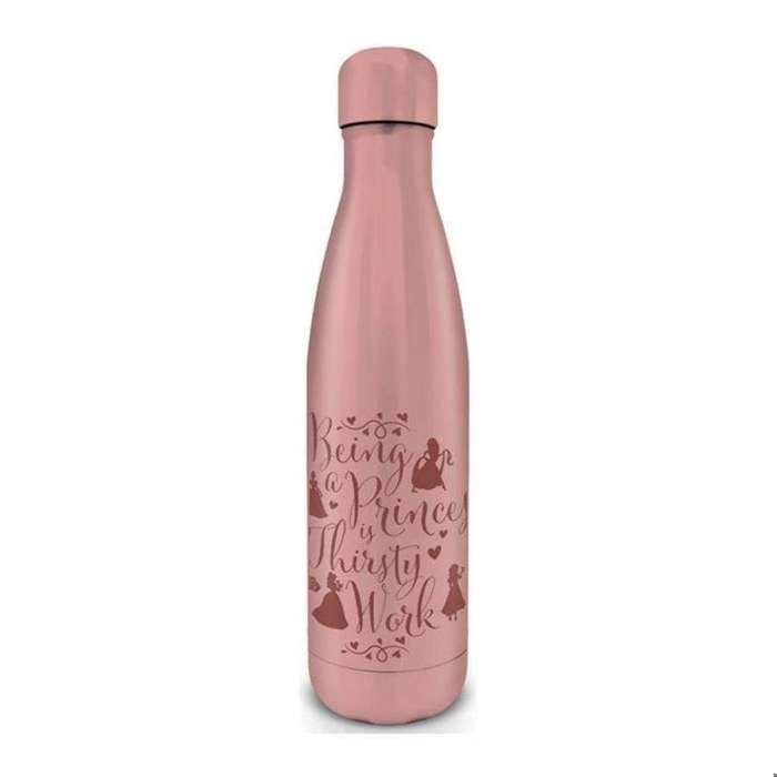 Bouteille D'eau - DISNEY PRINCESS - Thirsty Work - Métal - Rose - 540ml