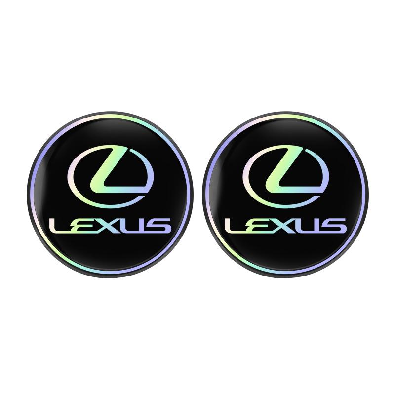 

2Pcs Car PVC Coaster Anti-skid Water Cup Mat Cushion Fit For Lexus IS250 LS460 RC200 LM300 RX450 LX NX350h LC UX CT RZ450e RC300