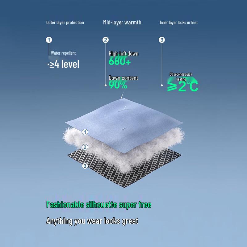 Bosideng B250246806 Sporty Hooded Duck Down Jacket