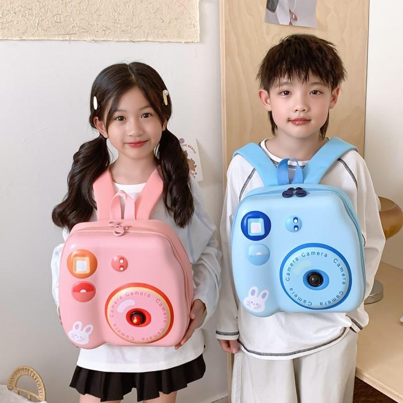 Kinder Eva Cartoon Kameraform Rucksack mit Luftpolster-Trägern und lustigem Stil für Kindergarten und Vorschule