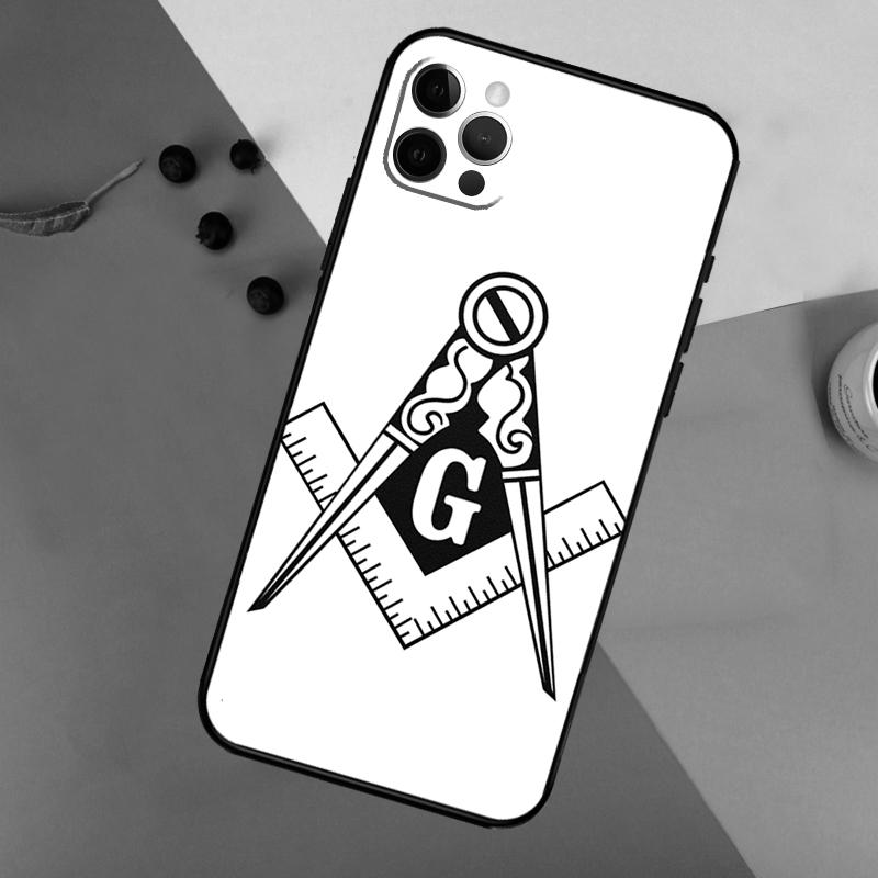 Freemasonry Logo Symbol Phone Case For iPhone 16 15 14 13 12 11 17 Pro Max 13 mini 16 Plus 16e 17 Air Bumper Cover