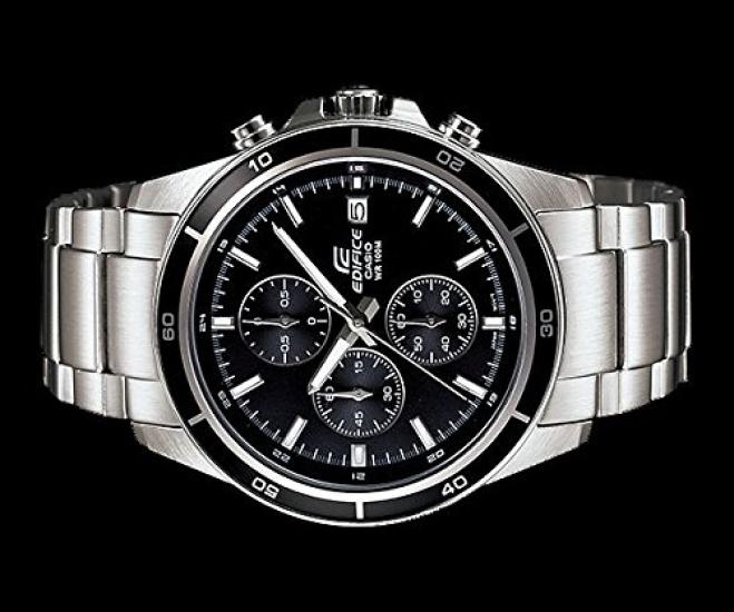 Casio Edifice Silver Steel Bracelet Watch EFR-526D-1AVUEF Men's