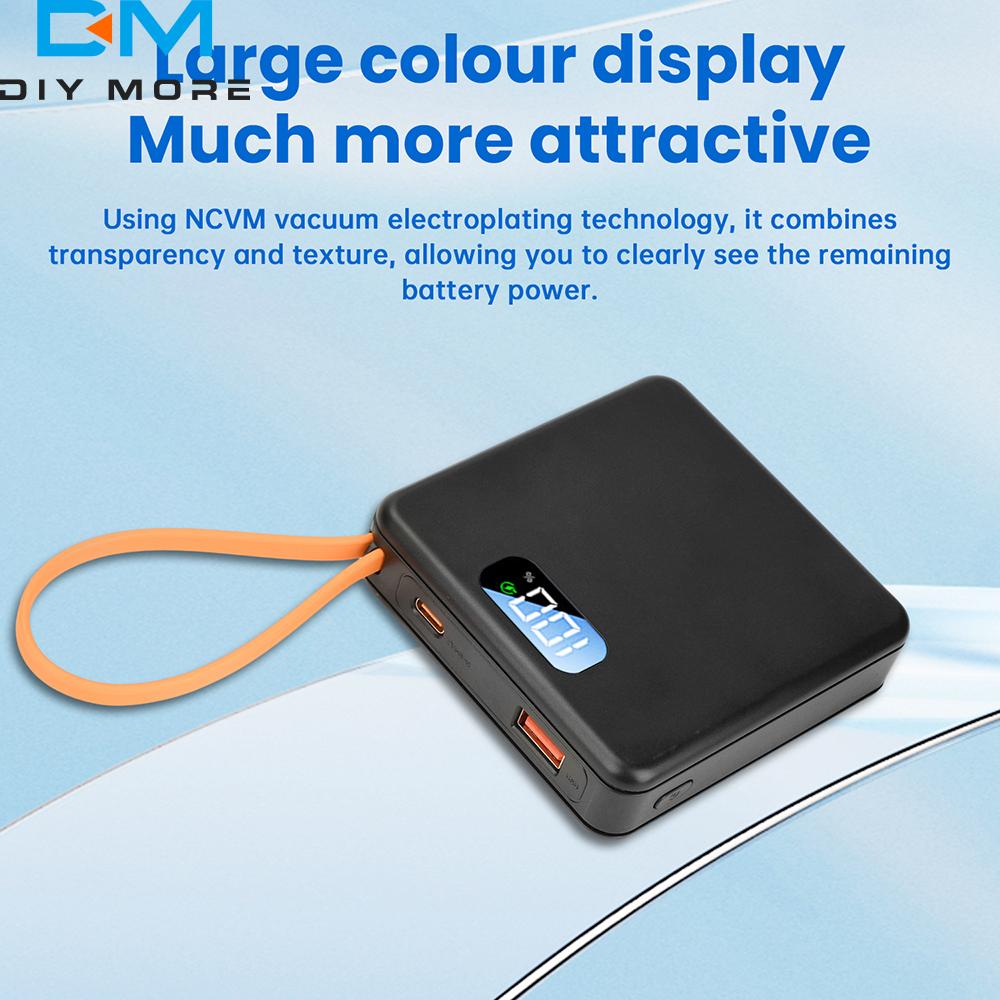 3*18650 Power Bank Battery Box USB Type C 10W/22.5W Charge Shell Mini Solderless Power Supply Housing Kit