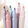 6/12Pcs Pastel Color Highlighter Pen Double Tip Marker Pens Fluorescent Pen Drawing Highlighters Cute Stationery School Supplies