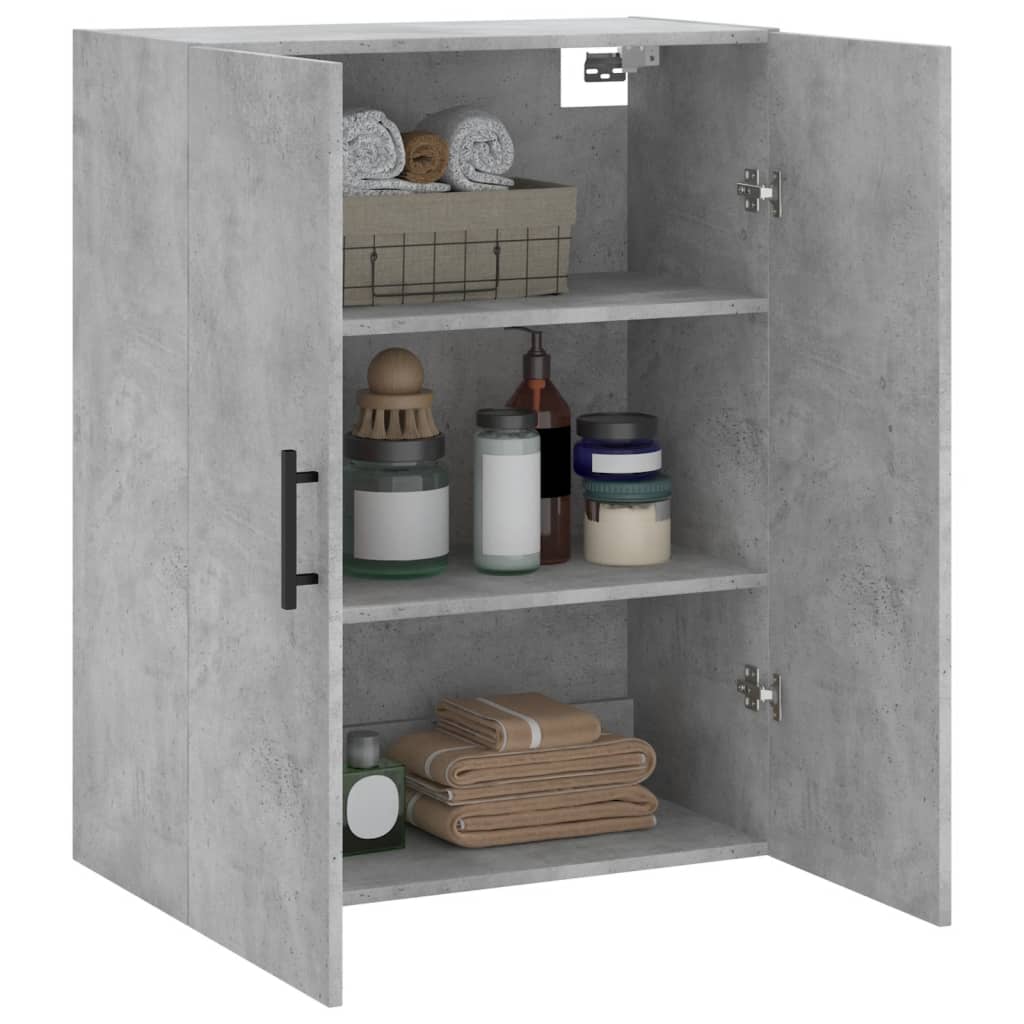 Wall Mounted Cabinet Concrete Grey 69.5 x 34 x 90 cm