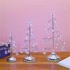 Crystal Star Iron Christmas Tree with LED Light Small XmasTree Table Lamp Christmas Decorations for Home Party New Year