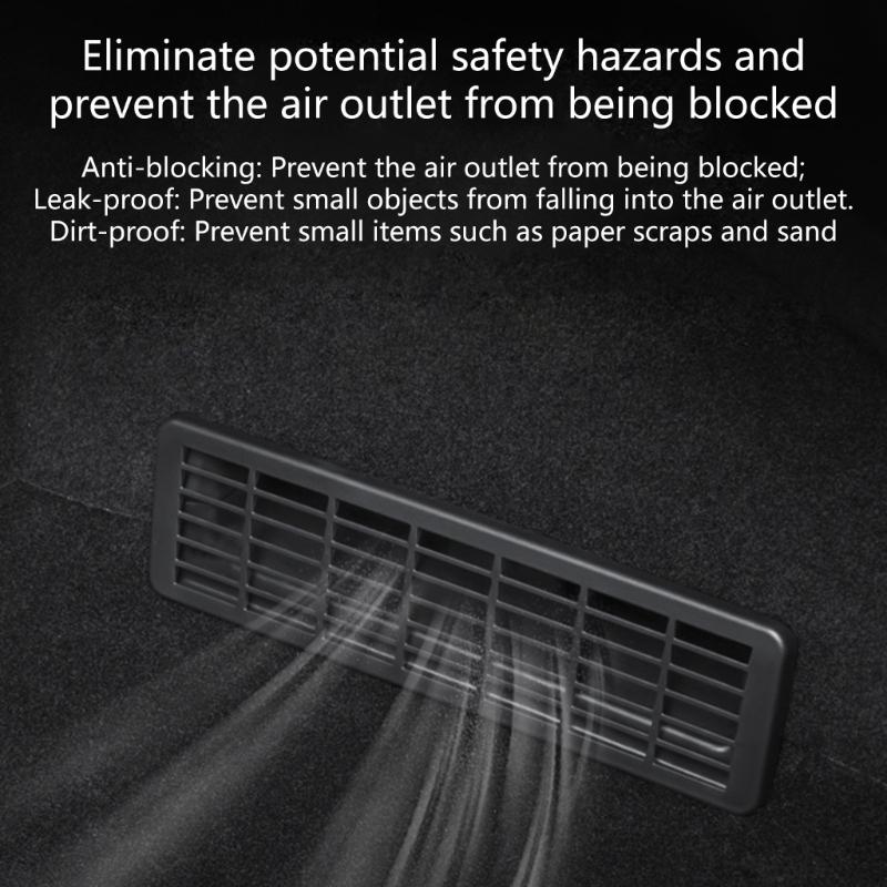 Starker Kratzfester Unter Sitz Auto Lüftungsschlitz Abdeckung ABS Automobil Lüftungsgitter Einfache Installationen für Fahrzeug