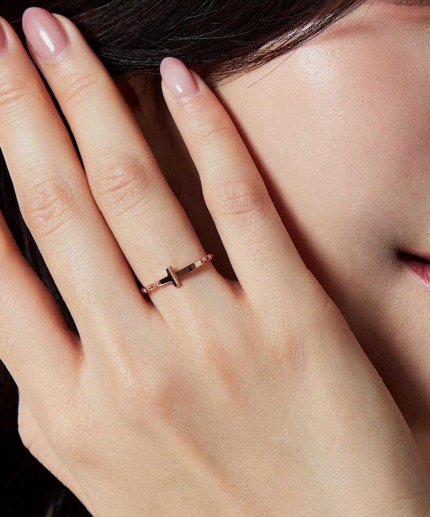 Helene Jewelry 14K 18K Promise Link Cross Miss Ring Gold Ring