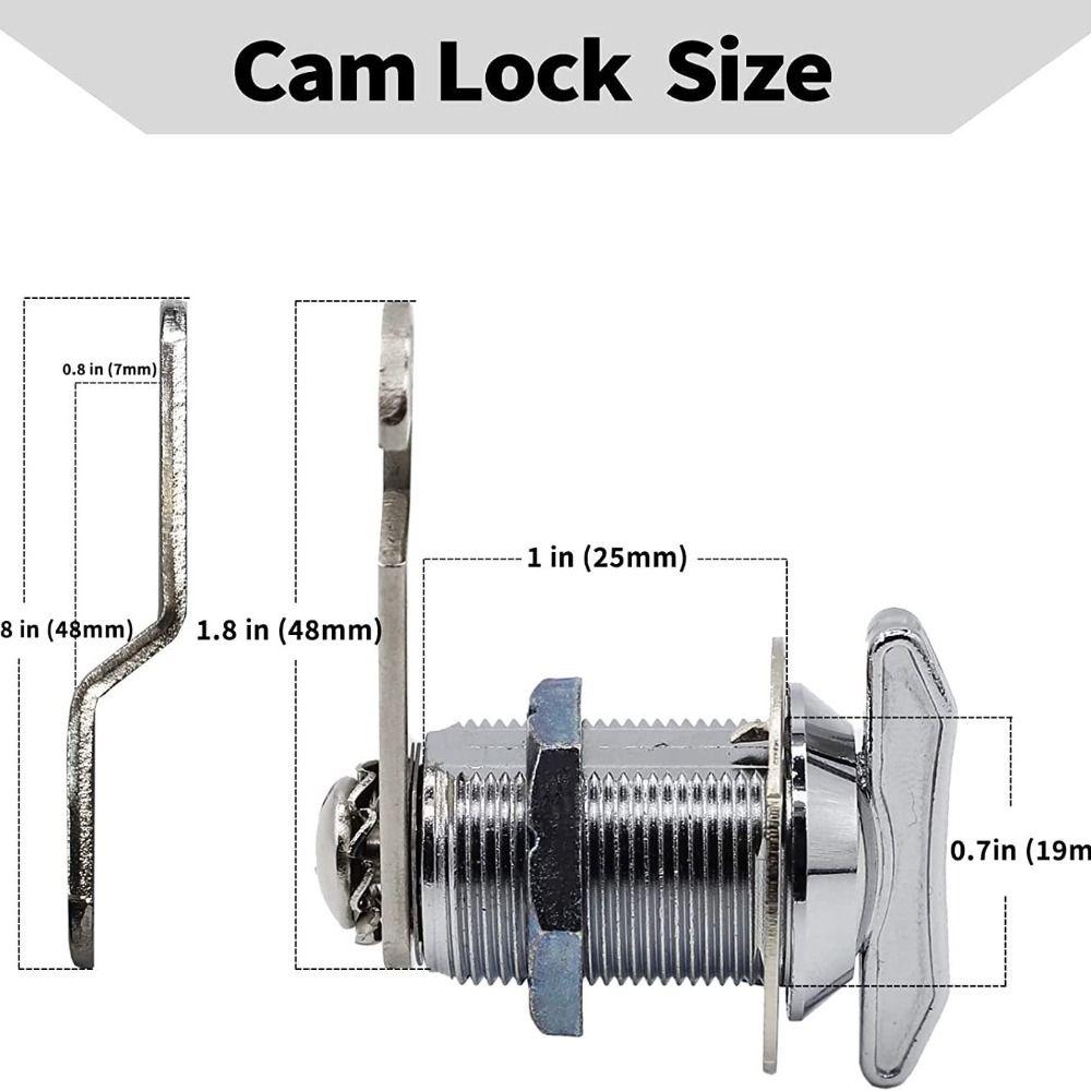 Zinc Alloy Rv Door Lock Keyless Cabinet Lock Professional Toolbox Lock  Toolbox