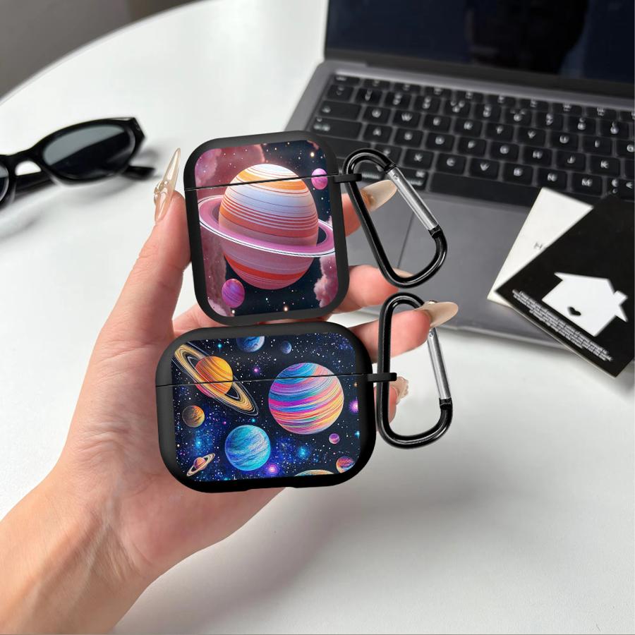 Colorful Planets Case For Airpods 2 4 Pro Pro3 3 1 Pro2 Earphone Cases Cover