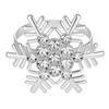 1/2/6Pcs Golden Metal Napkin Ring Faux Pearl Decor Snowflake Design Winter-themed Napkin Holders Weddings Parties Table Decor