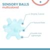 6PCS Textured Balls for Baby Sensory Play 6-12 Months, Activity Multi Soft Ball, Montessori Shower Toys for Toddlers 1-3 Years