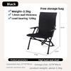 Aluminum Alloy Sea Dog Chair Foldable Portable High Back Recliner for Fishing Camping Outdoor Activities