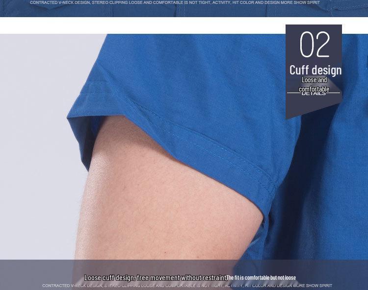 Arbetskläder Topp med Kort Ärm för Herr & Dam: Bilreparation & Rengöring med Anpassad Brodyr, Sommarstil