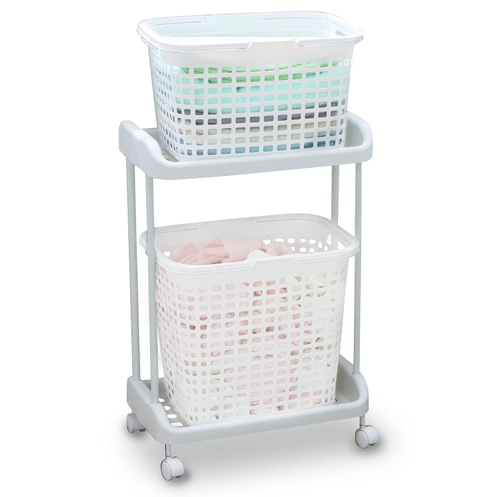 

Iris Ohyama Basket Rack 3 Piece Set Width 50 x Depth x Height 31 White 93.5 BTR-3S