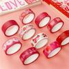 10pcs Valentine's Day Paper Washi Tape Set 15mm Sweet Love Letter Adhesive Masking Tapes Diary Decoration Stickers