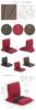 Seat ZAGUN Floor Chair Slant 2 Made In Back and Seat Places of Relaxation [Yamazaki Chair] (Red) Japan, Rear/2 Reclining, Industry-Academia
