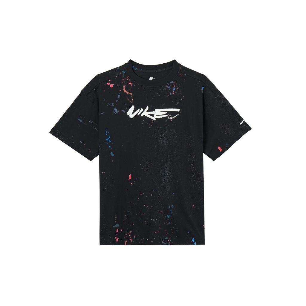 Nike Maglietta Oversize X Futura da Donna Breaking (Dimensionamento dell'Asia) Abbigliamento Streetwear da Donna Nera FZ0284010