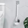S-förmige Toilettenbürste Wandmontierte Reinigungsbürsten Toilettenreinigungsbürste mit langem Griff Toilettenbürste mit weichen Borsten Badezimmerwerkzeug