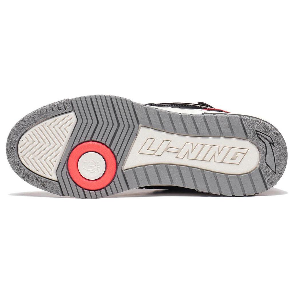 Li Ning Rookie 2 BadFive Abrasion Resistant Breathable Low top Skateboard Shoes Men's Black White ABCS115-7