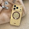 Small floral magnetic stand case suitable for Apple 17 Pro Max, iPhone 16 glitter, 13 fresh style, 15 soft