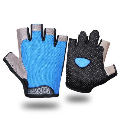 Anti Slip Shock Breathable Half Finger Gloves Breathable Cycling Gloves Fitness Gym Bodybuilding Crossfit Exercise Sports Gloves