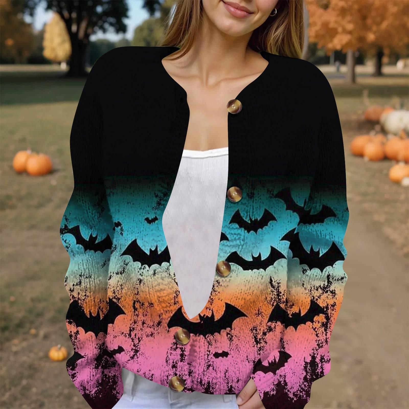 

Жіноча модна в язана куртка з довгим рукавом і принтом M рожевий