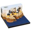 2027 Best Selling 3D Memo Pad Calendar Building Block Decoration Crafts Non-Adhesive Note Cube Notepad Memo Pad  With Pen Holder