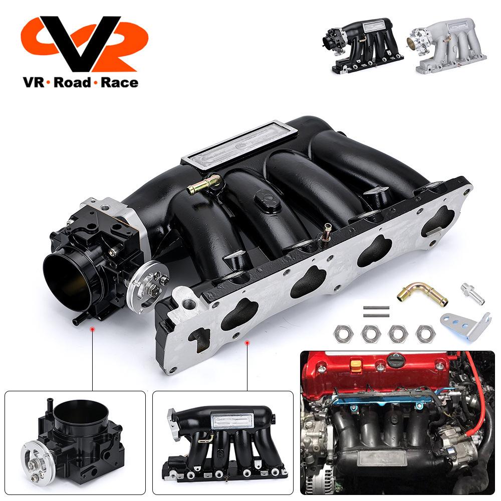 Black/Silver Cross-Border Intake Manifold & Throttle Body for Honda Civic K24A2 K20Z3