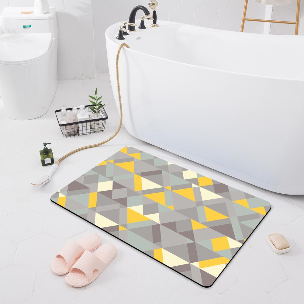 Bathroom Anti-slip Absorbent Mat Entrance Door Mat Bathroom Shower Rug Bedroom Floor Kitchen Rug