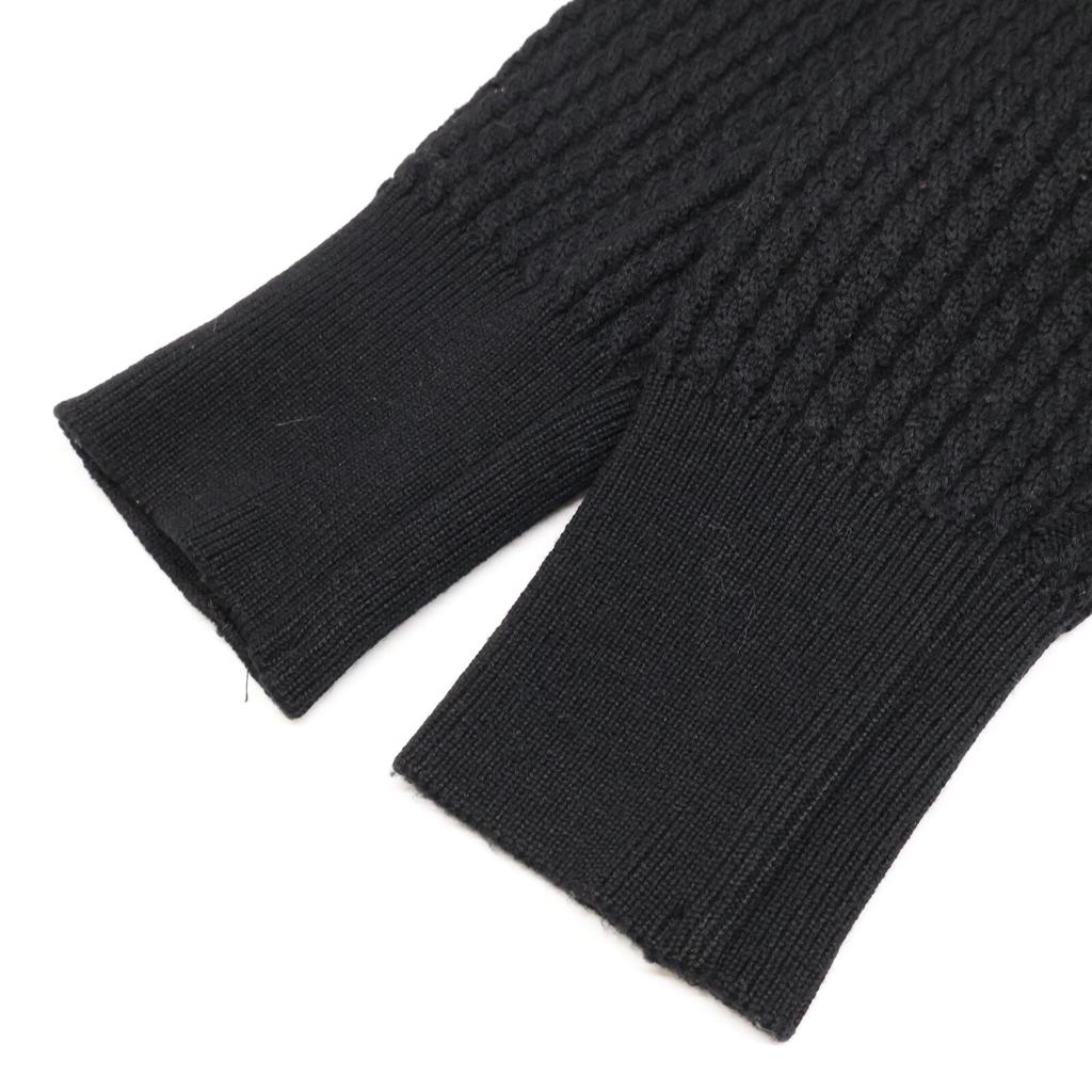 Yves Saint-Laurent Check Knit Dress M Black X Purple X BlueUsed