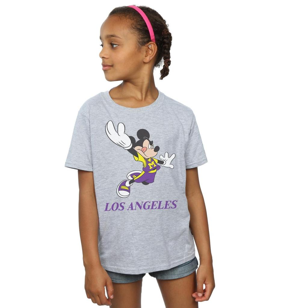 Disney Girls Mickey Mouse Los Angeles Cotton T-Shirt