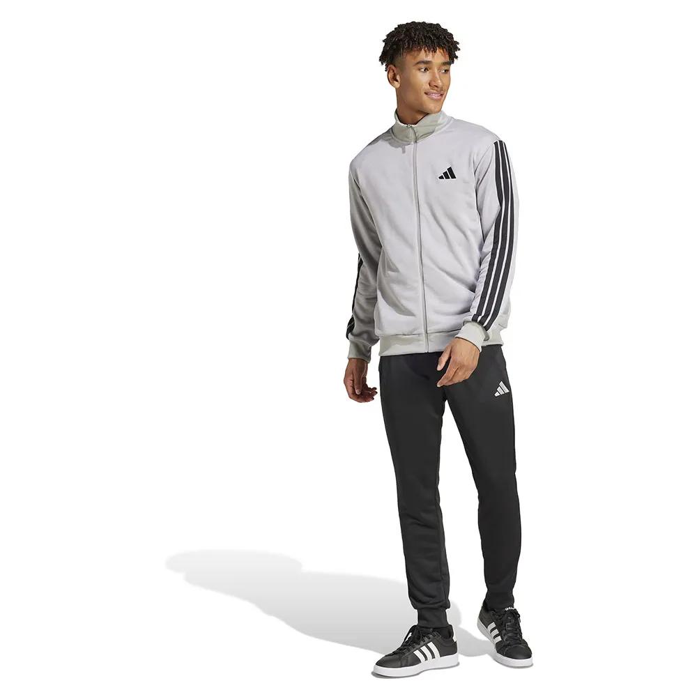 Adidas 3S FT TT TS Tracksuit 100% recycled polyester grey