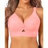 Women's bikini new swimsuit seaside vacation casual neck top